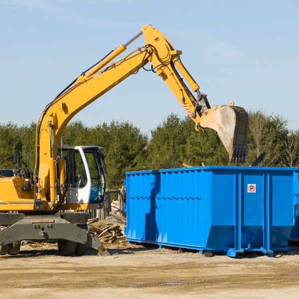 are there any restrictions on where a residential dumpster can be placed in Manuel Garcia